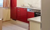 Kitchen with fridge