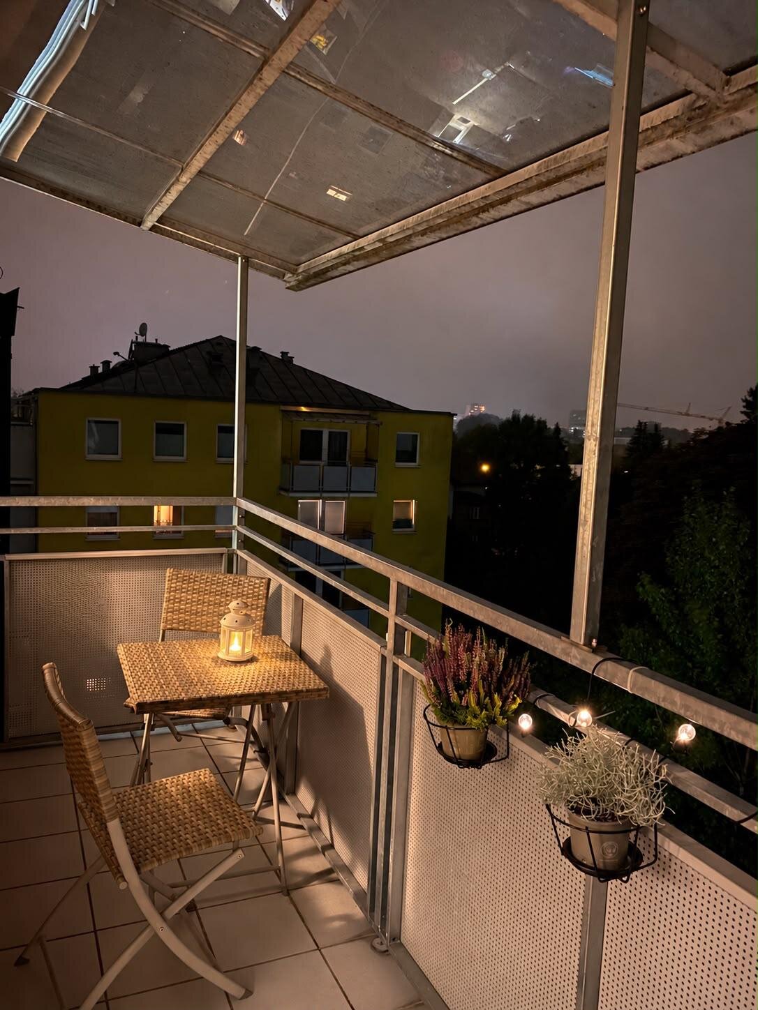 balcony in the dark