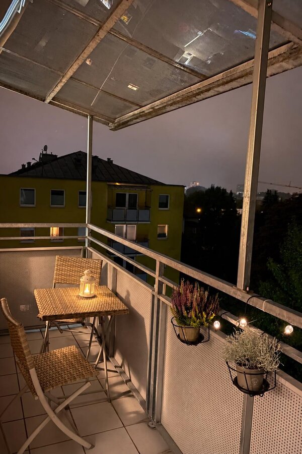 balcony in the dark