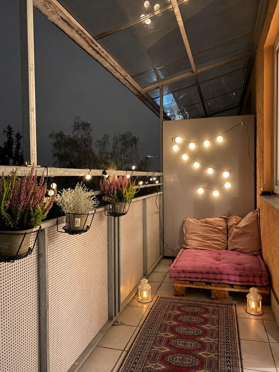 balcony in the night