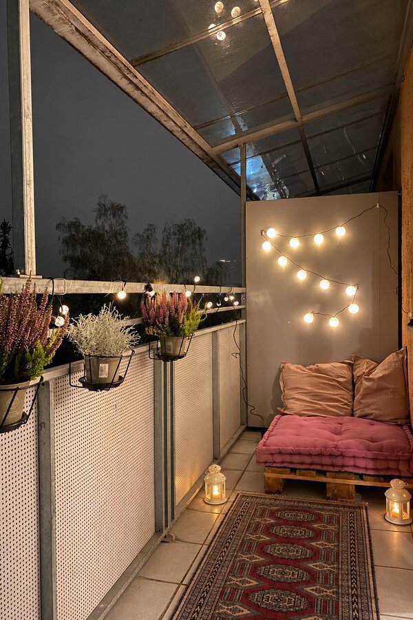 balcony in the night