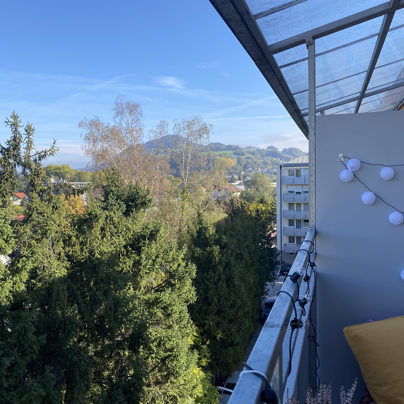view from the balcony