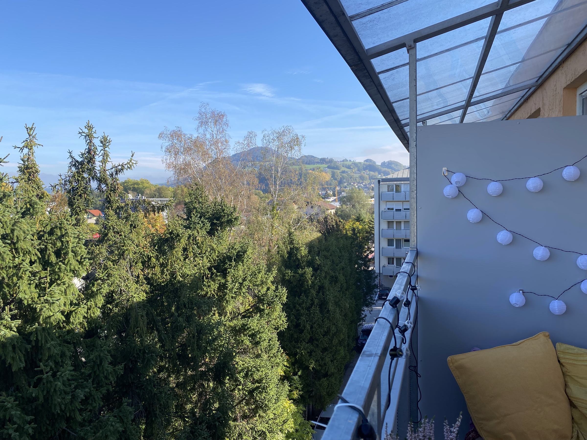 view from the balcony