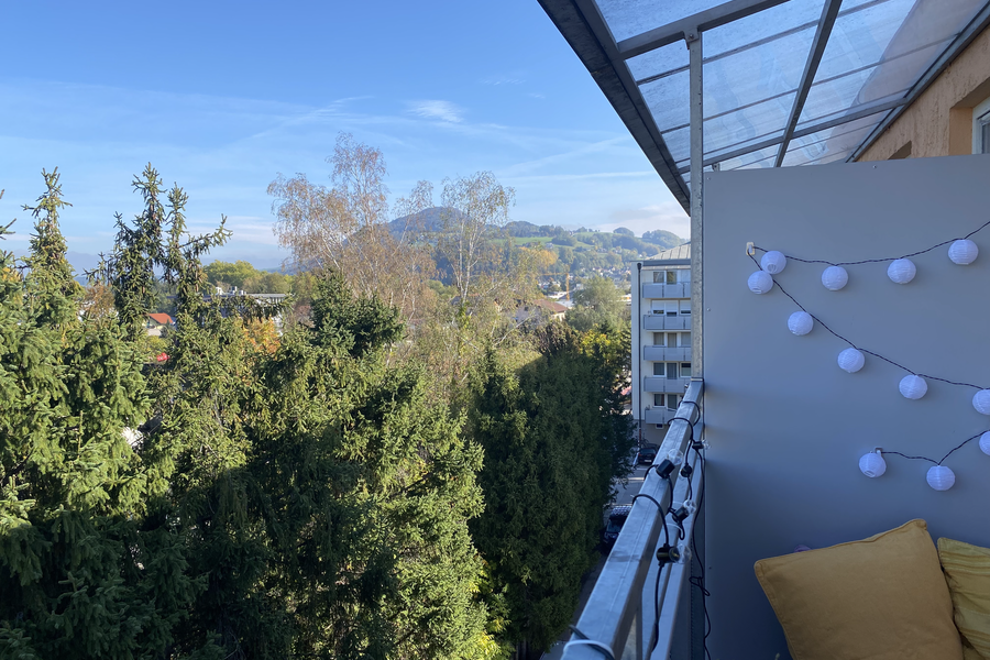 view from the balcony