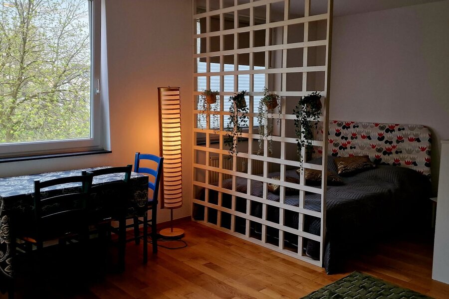 1 Zimmer mit großen Fenster