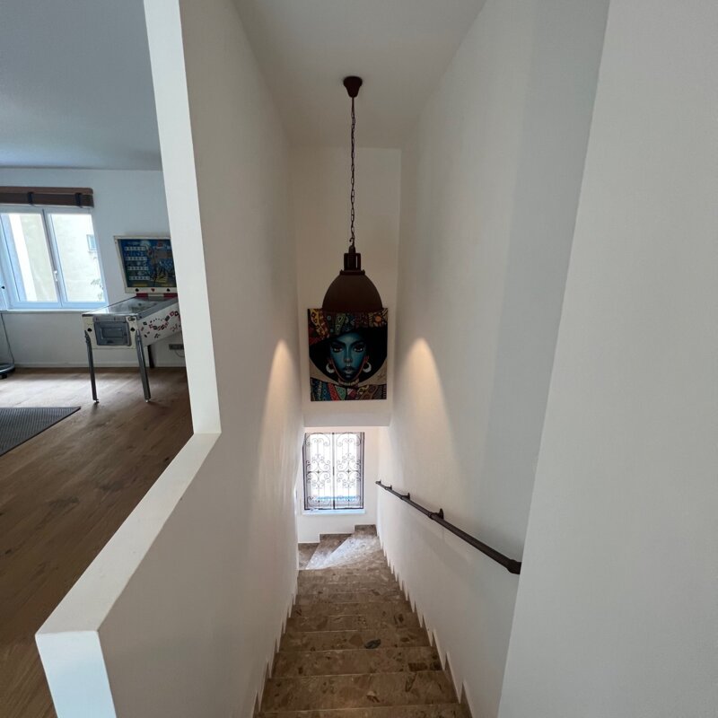 Wohnungsinterner Aufgang  vom Hof