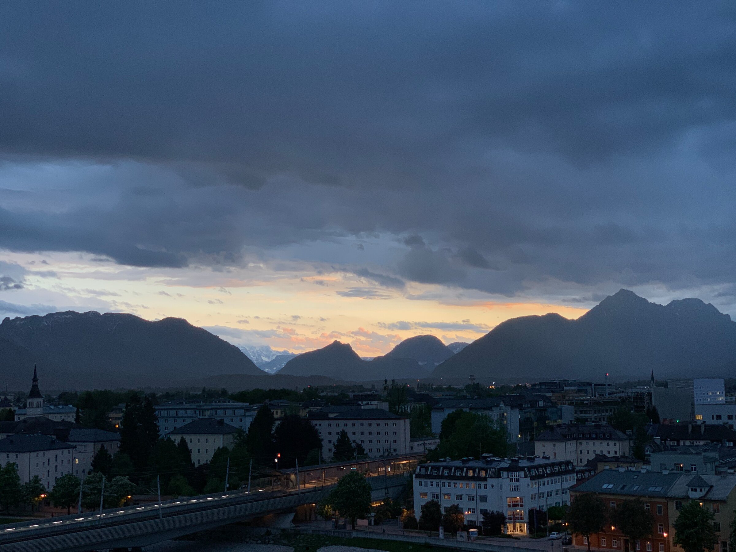 aussicht über die dachterrasse