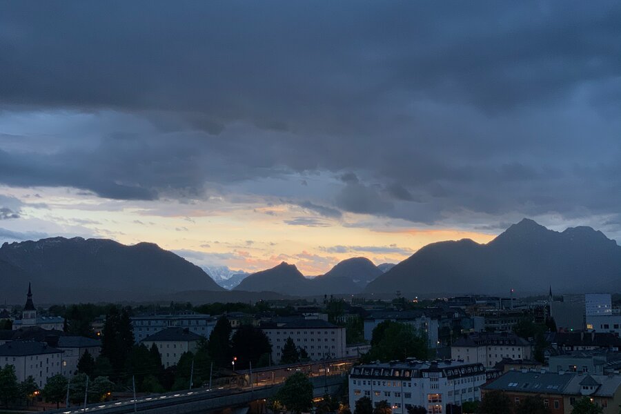 aussicht über die dachterrasse
