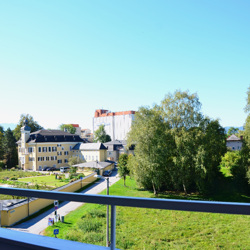 Die Aussicht vom Balkon