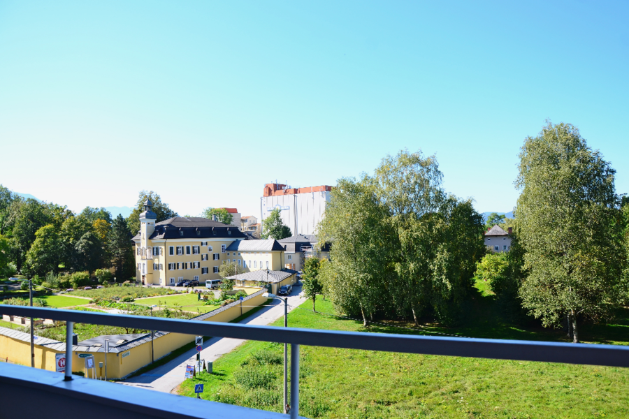 Die Aussicht vom Balkon