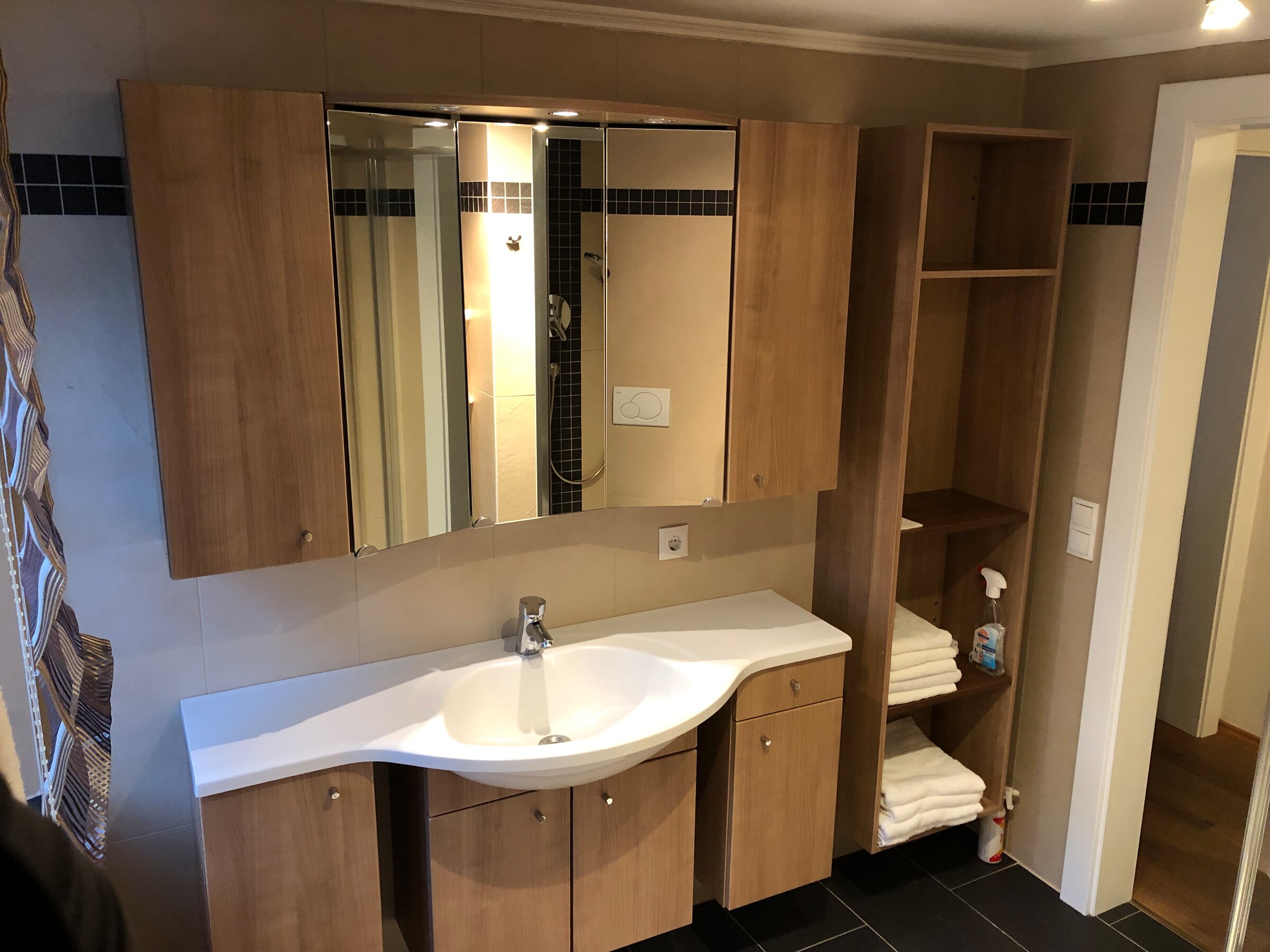 Badezimmer Schrank mit Spiegel