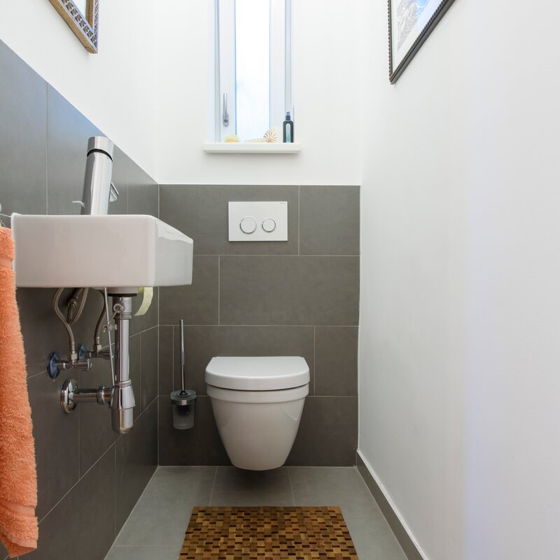 Extra Toilette mit Fenster