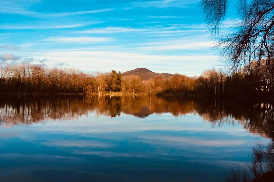 one of the surrounding lakes, 5min walking time