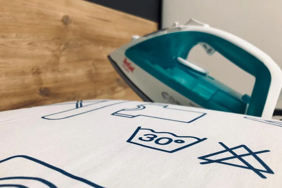 Iron and ironing board