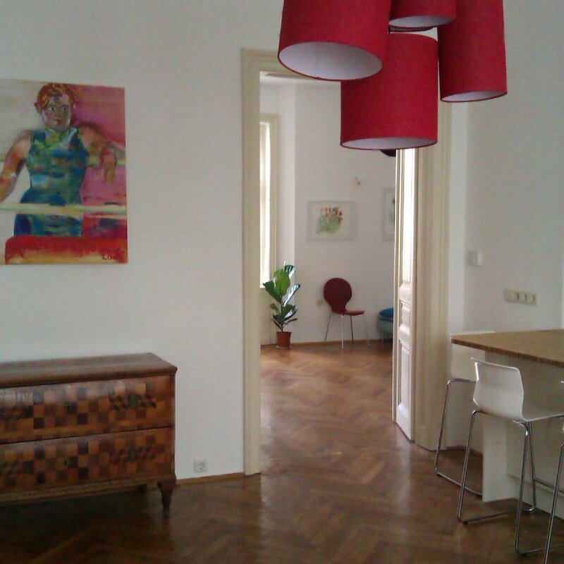 Blick in das Wohnzimmer