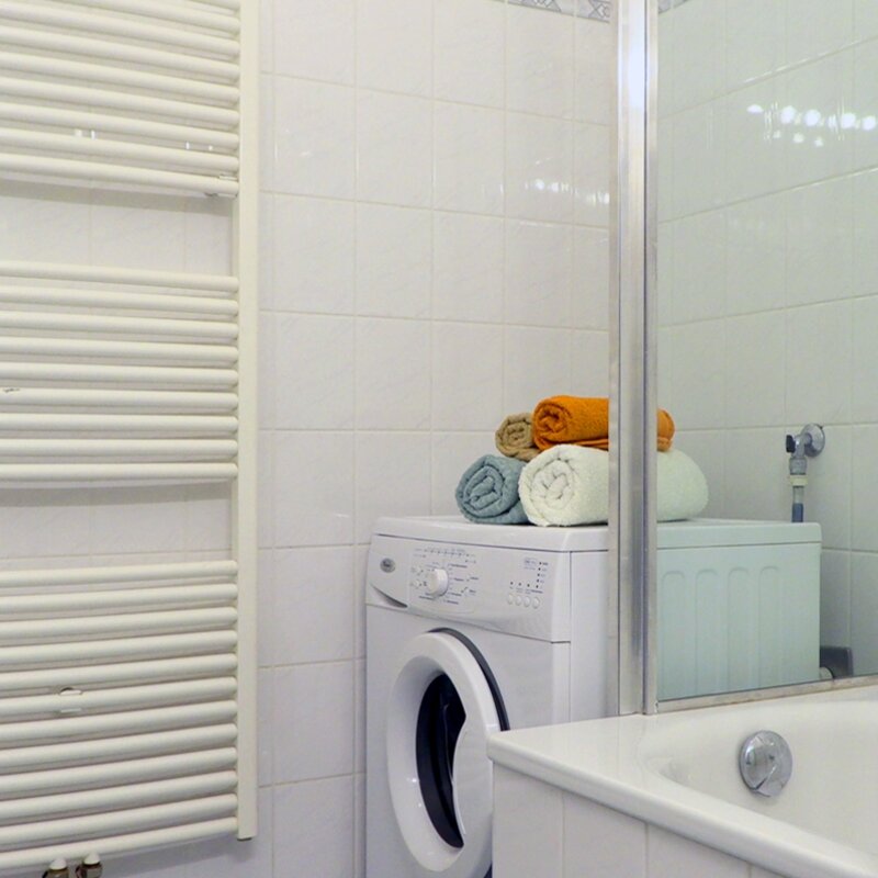 Bad, Waschmaschine, Wanne