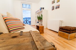 Living room with balcony