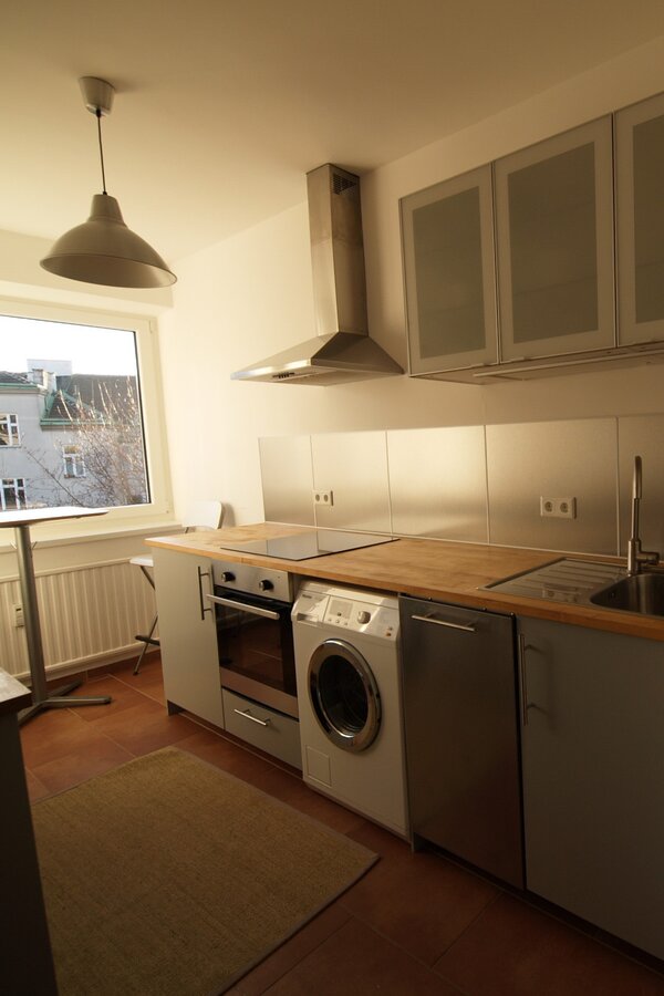 Küche mit Essplatz für 2 Personen