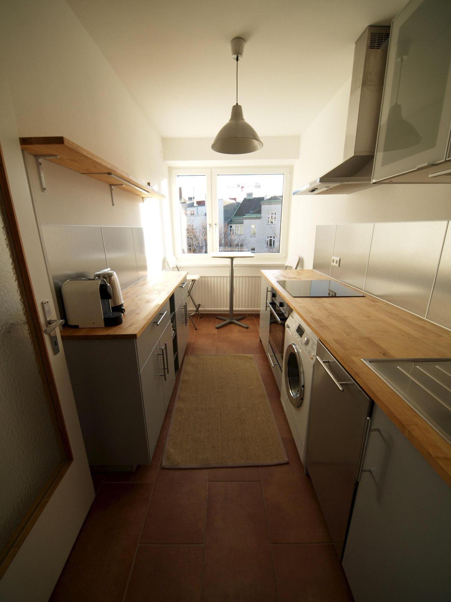 Küche mit Essplatz für 2 Personen