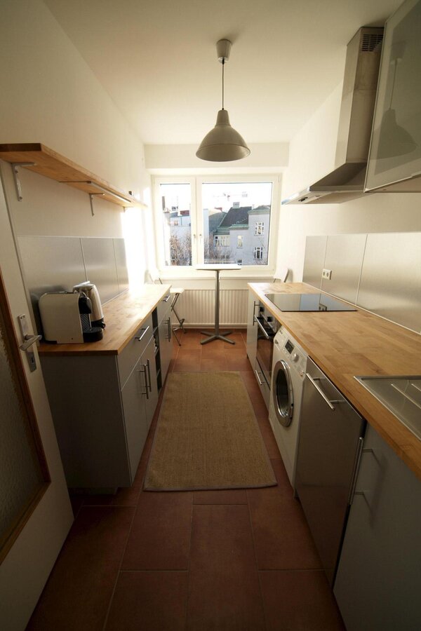 Küche mit Essplatz für 2 Personen