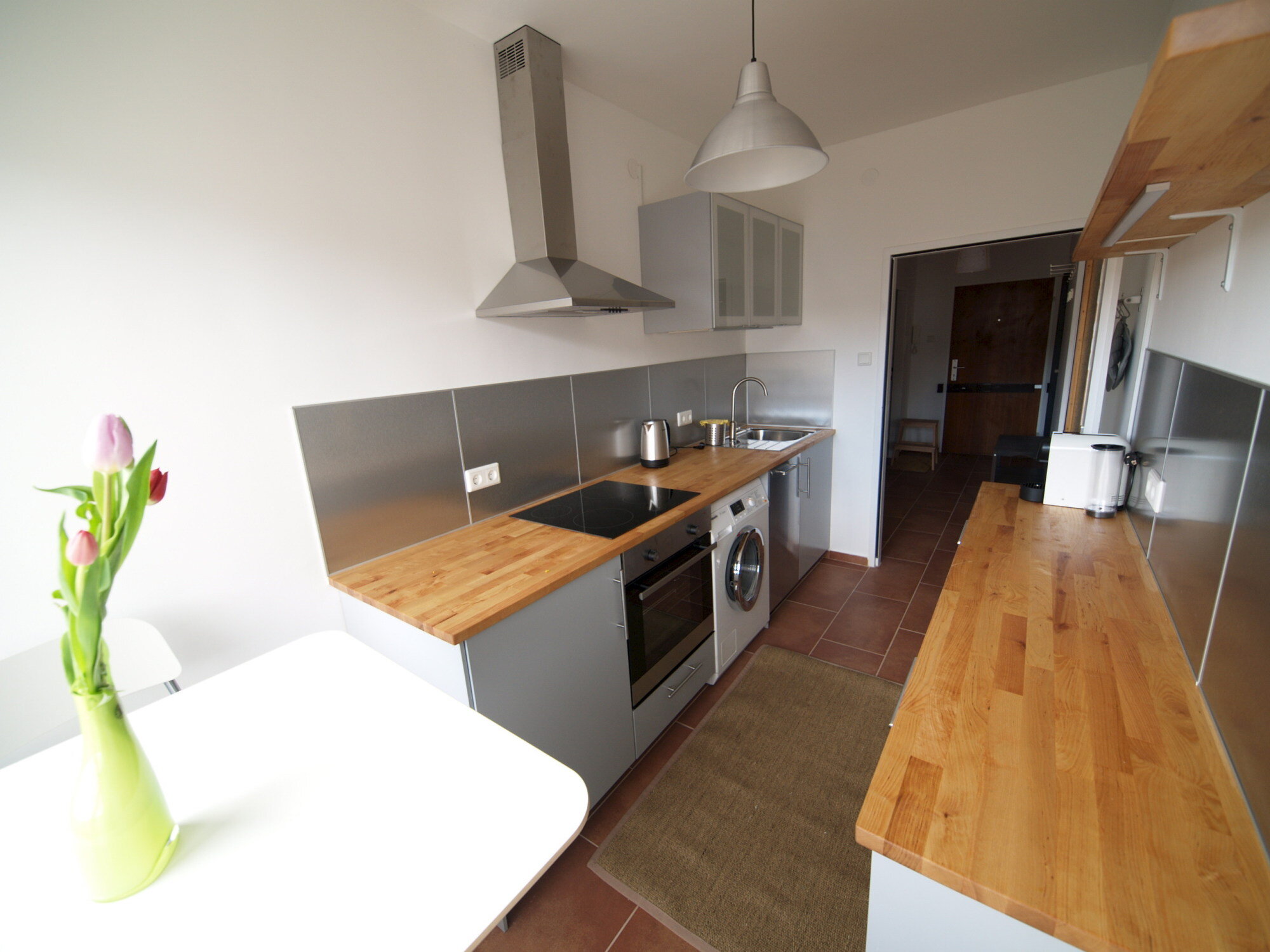 Küche mit Essplatz für 2 Personen