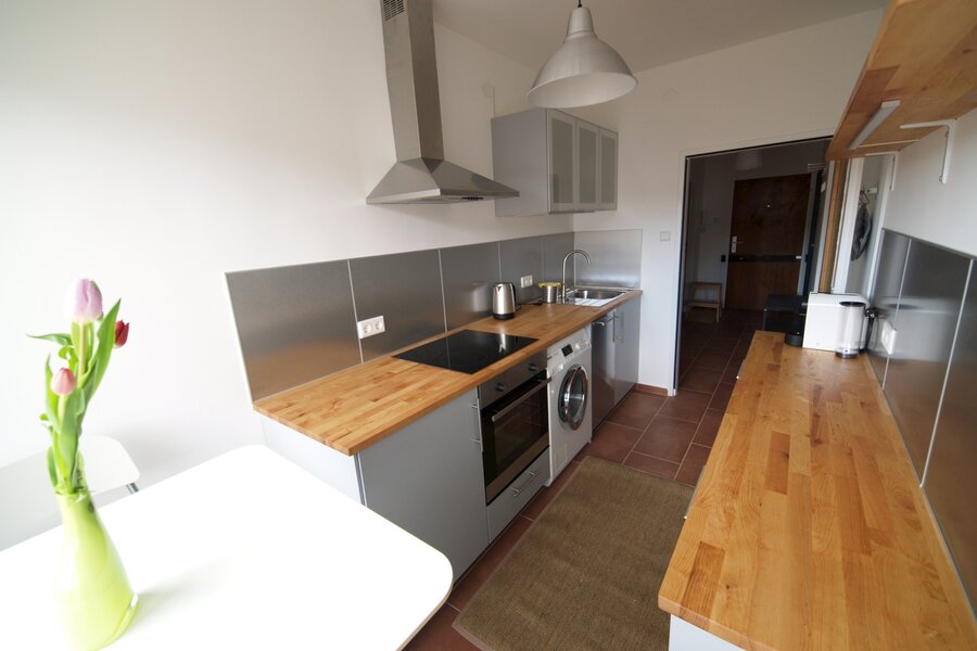 Küche mit Essplatz für 2 Personen