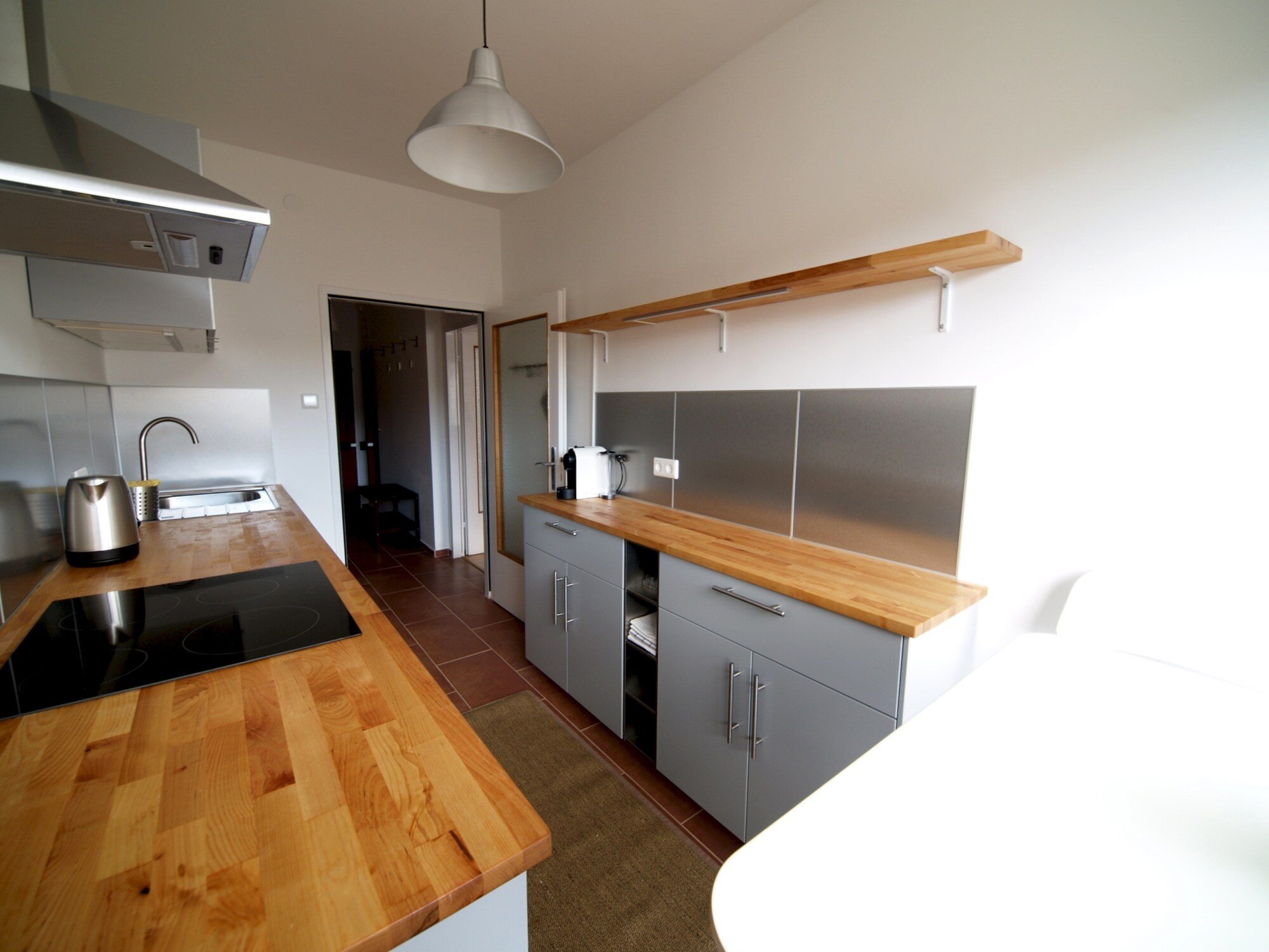 Küche mit Essplatz für 2 Personen