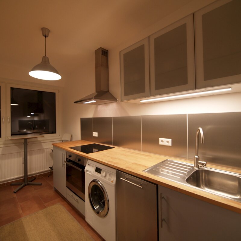 Küche mit Essplatz für 2 Personen