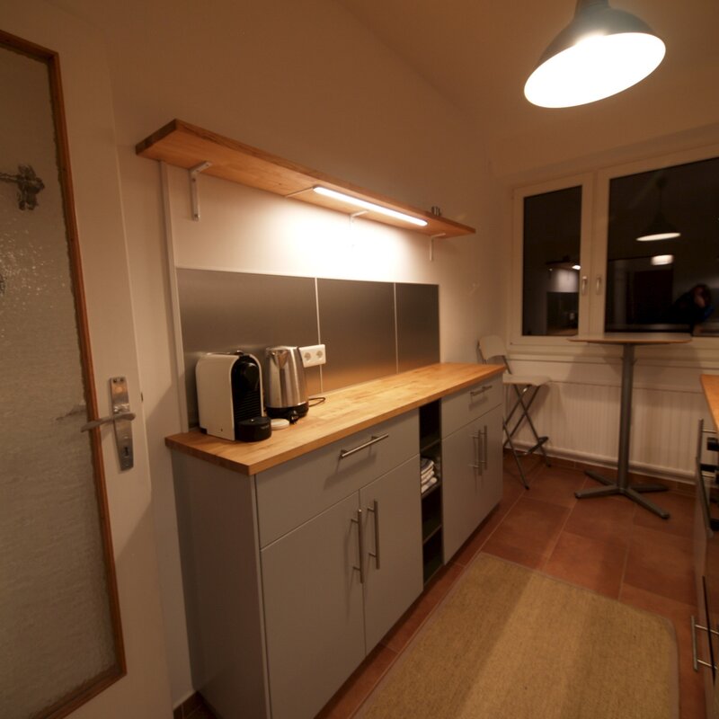 Küche mit Essplatz für 2 Personen