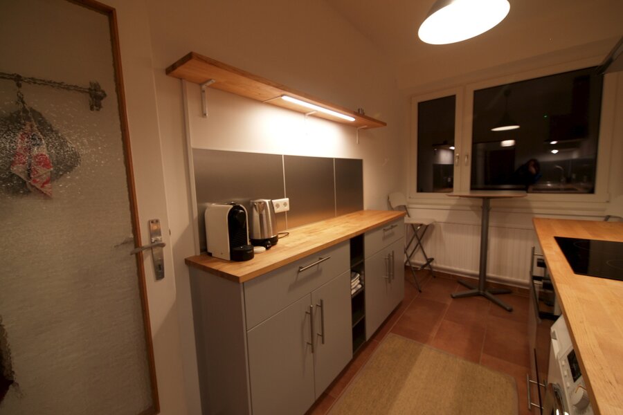 Küche mit Essplatz für 2 Personen