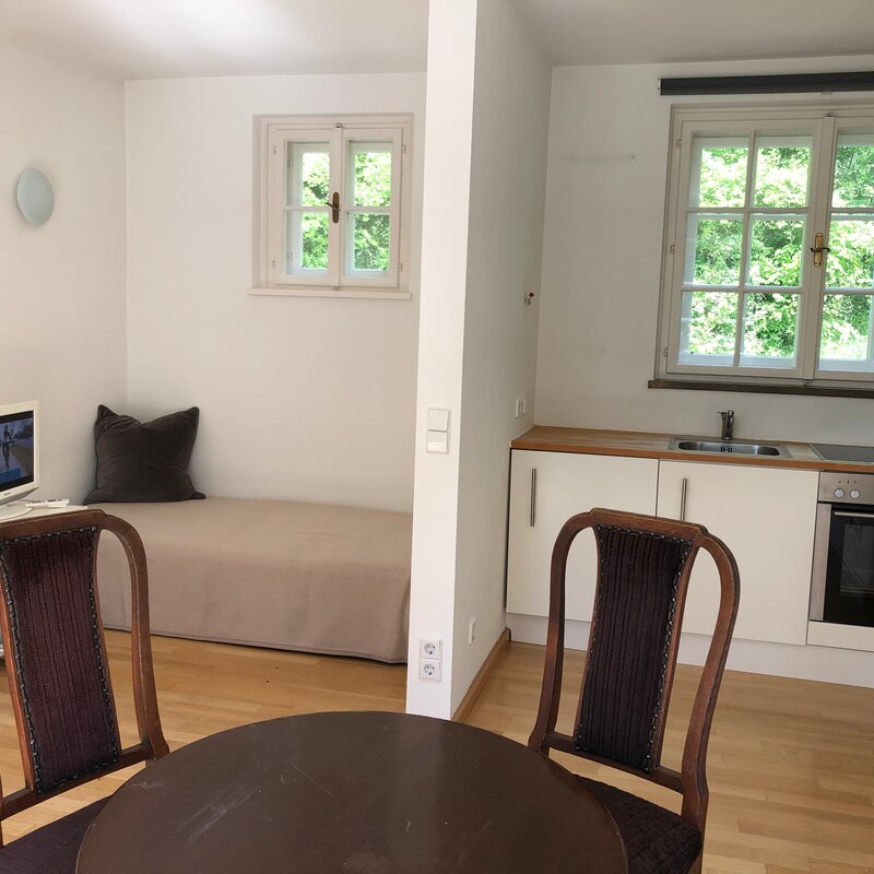 Schlafnische und Küche