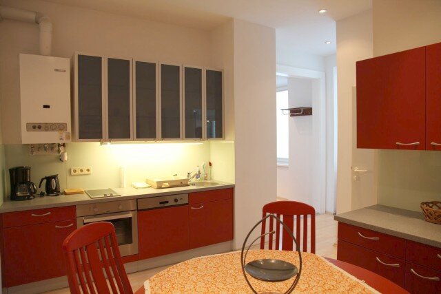 Küche mit Ceranfeld, Backrohr und Geschirrspüler | © ch@lausecker.co.at