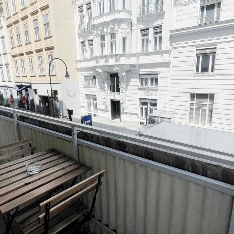 Cozy terrace with a view of Krugerstraße