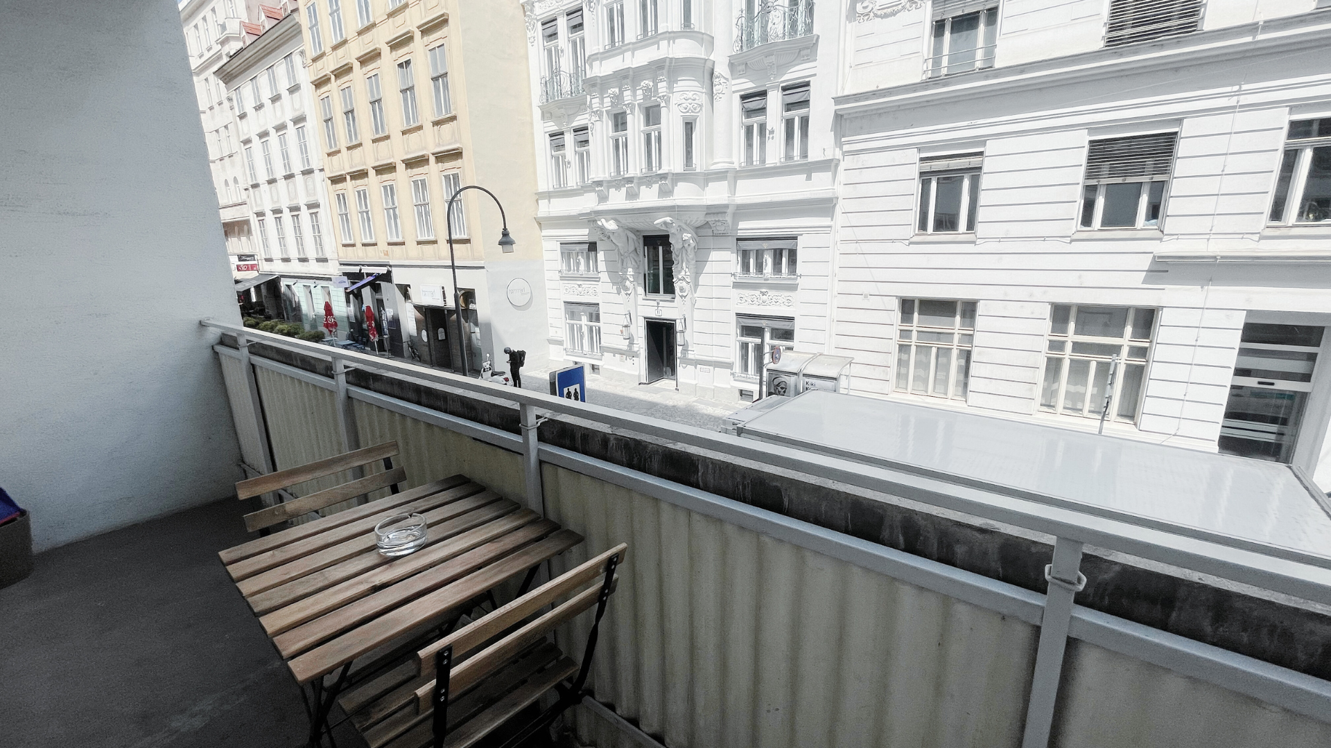 Cozy terrace with a view of Krugerstraße