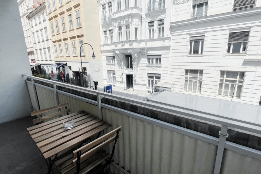 Cozy terrace with a view of Krugerstraße