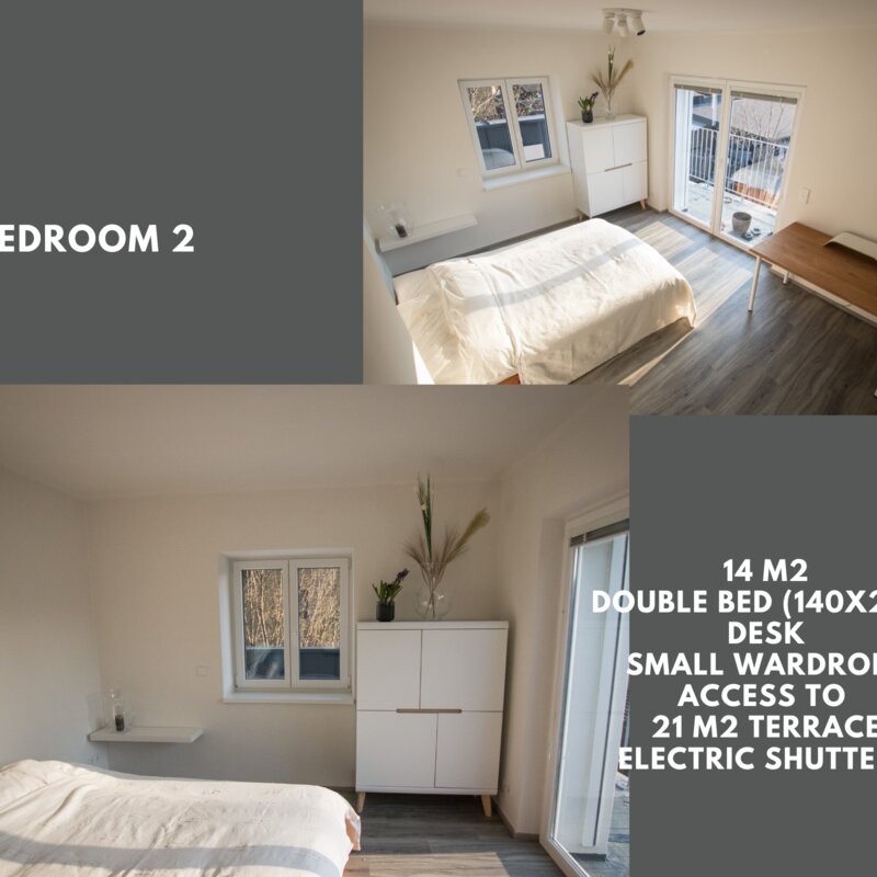 Schlafzimmer mit Doppelbett/ 1.Stock