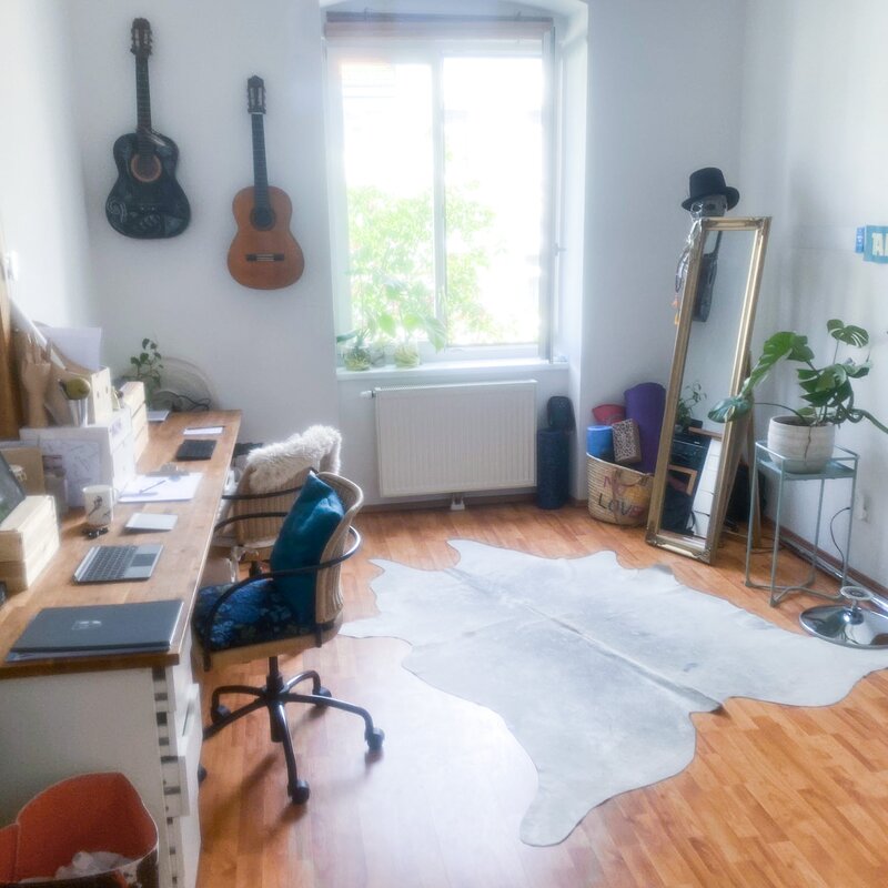 Arbeitszimmer mit Gästebett