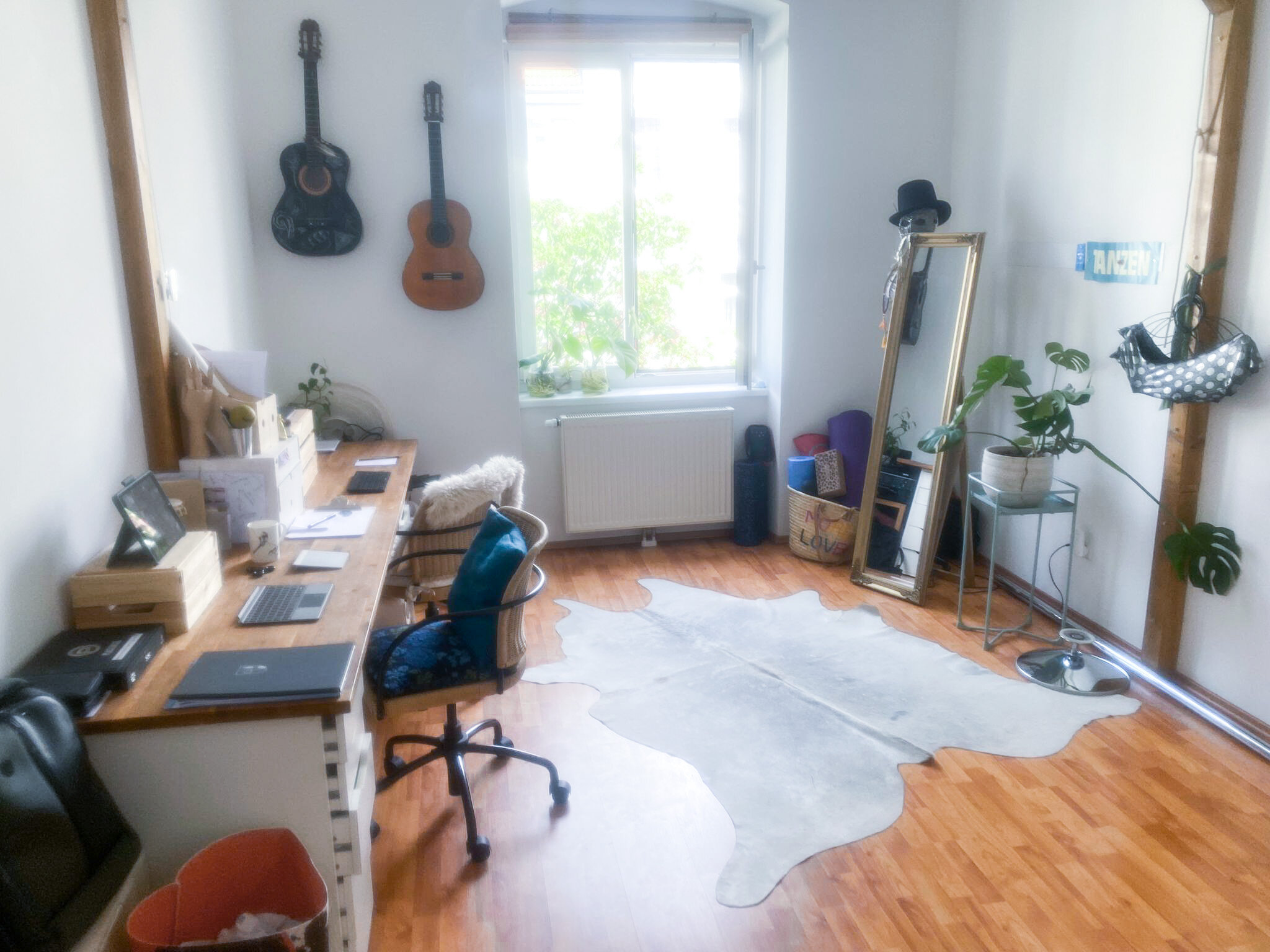 Arbeitszimmer mit Gästebett