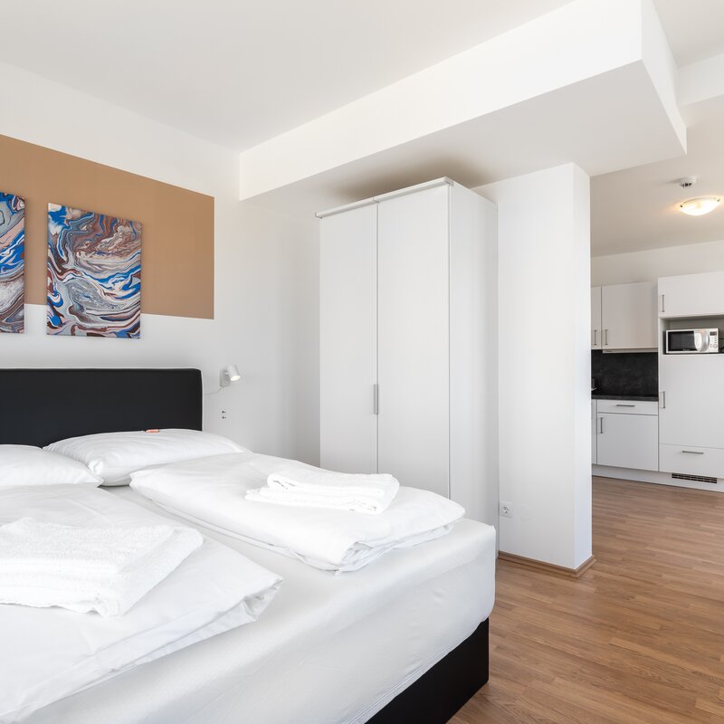 Furnished 1-room apartment with kitchenette – short-term rental Vienna, temporary housing for 1 to 6 months
