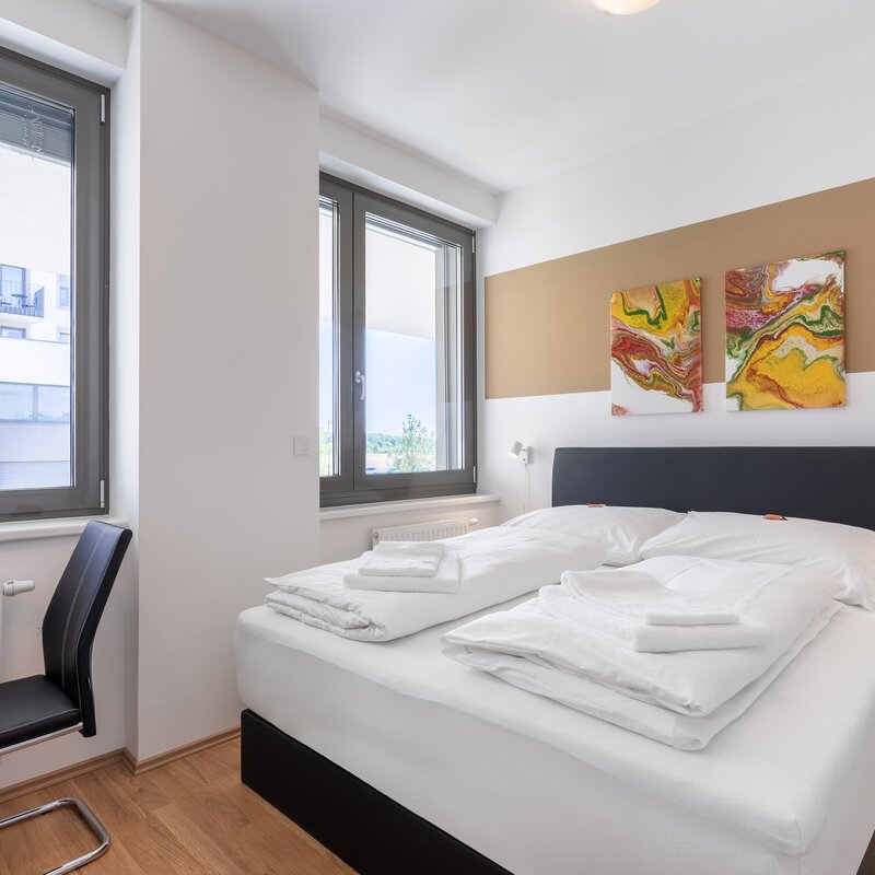 Bright 1-room apartment with AC – short-term rental & temporary housing for 1 to 6 months in Vienna