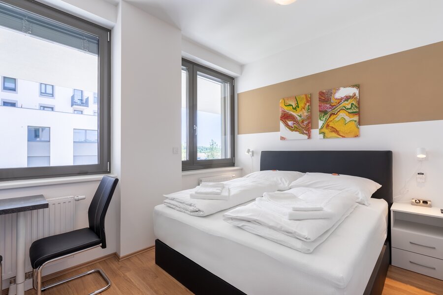 Bright 1-room apartment with AC – short-term rental & temporary housing for 1 to 6 months in Vienna