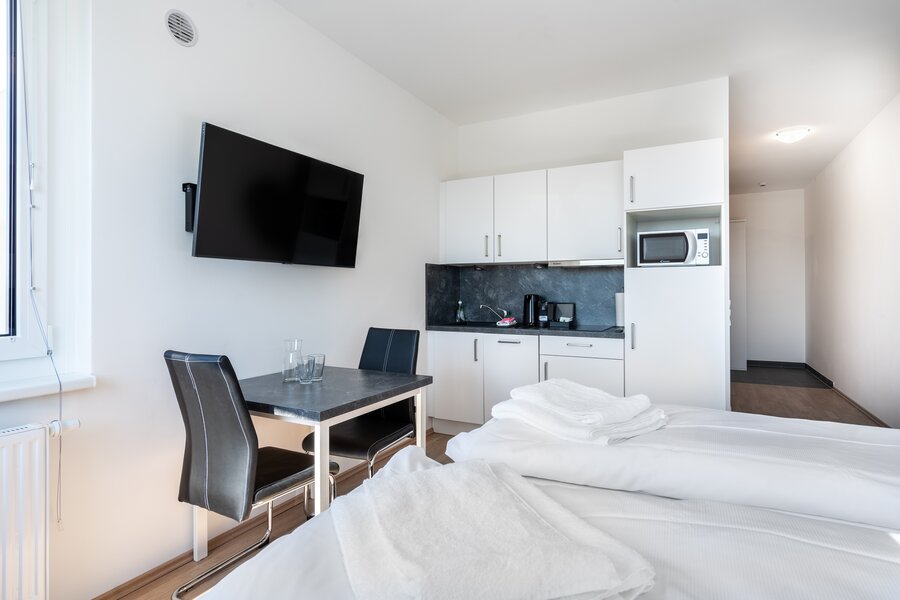 Küche und Essbereich