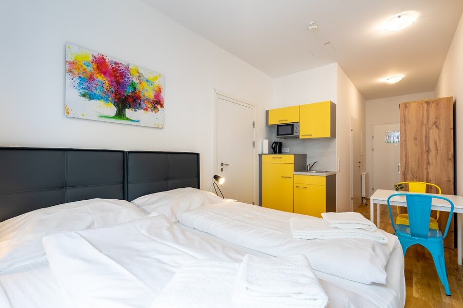 Furnished 1-room apartment with kitchenette – short-term rental & temporary housing for 1 to 6 months in Vienna