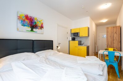 Furnished 1-room apartment with kitchenette – short-term rental & temporary housing for 1 to 6 months in Vienna