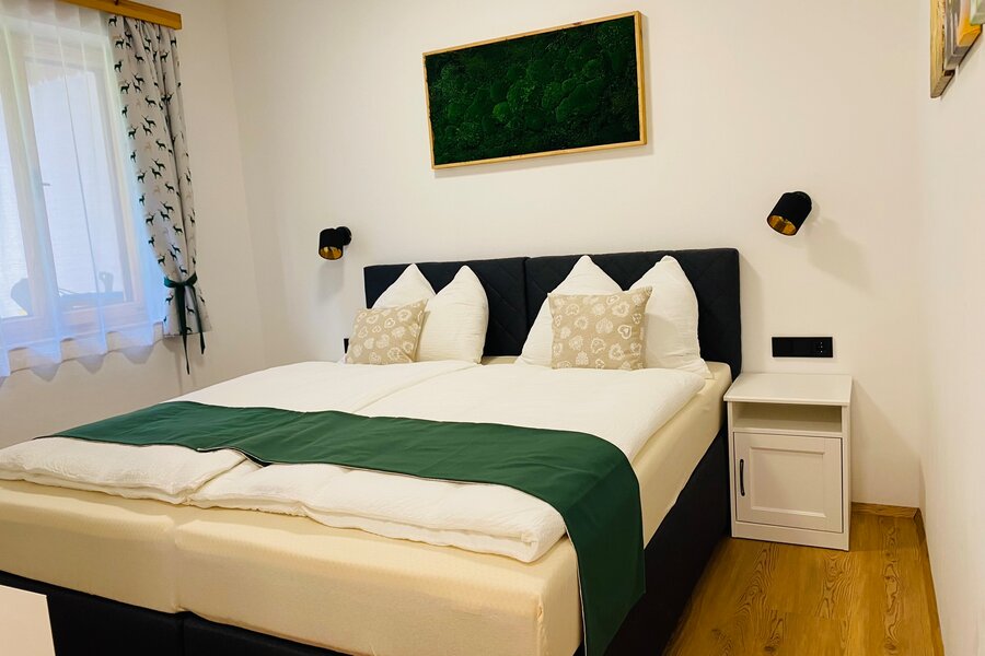 The beds can be used as single or double beds, depending on your preference.