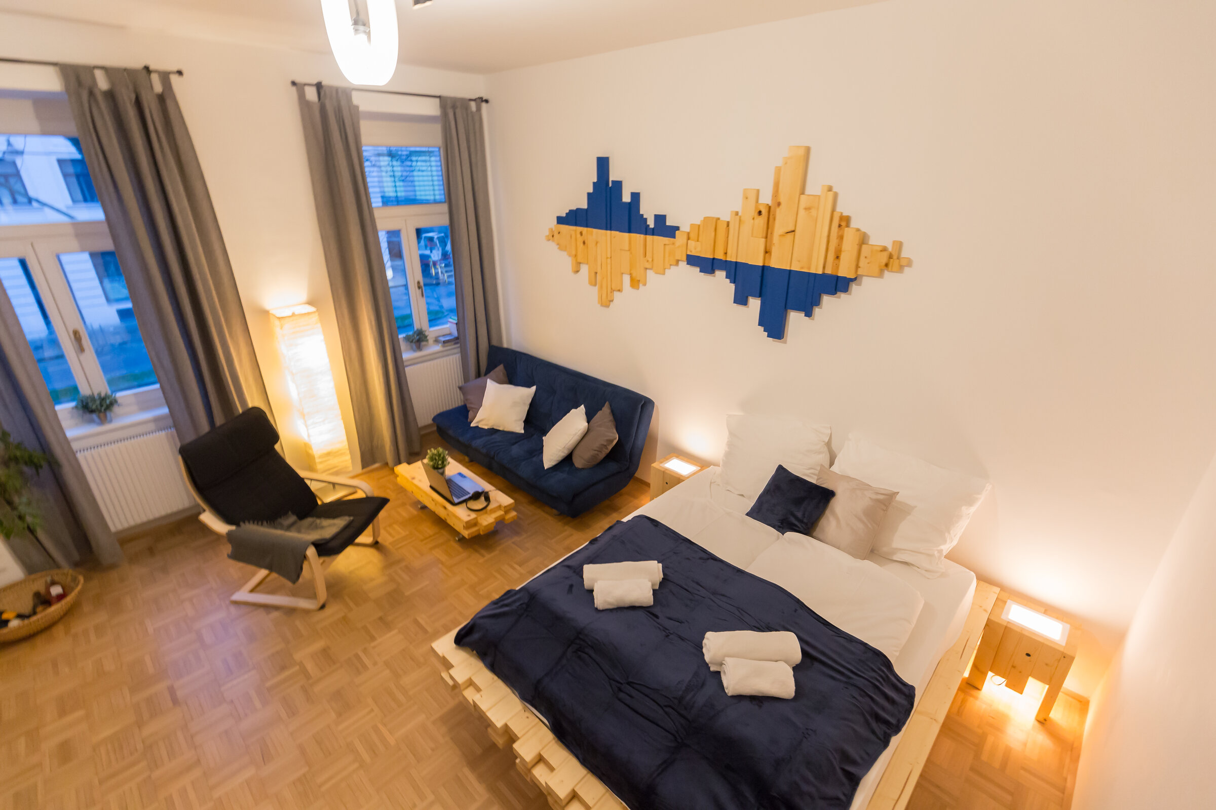 Möbliertes 1-Zimmer Apartment mit modernem Design – Kurzzeitmiete & Wohnen auf Zeit in Wien, für 1 bis 6 Monate.