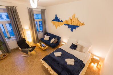 Möbliertes 1-Zimmer Apartment mit modernem Design – Kurzzeitmiete & Wohnen auf Zeit in Wien, für 1 bis 6 Monate.