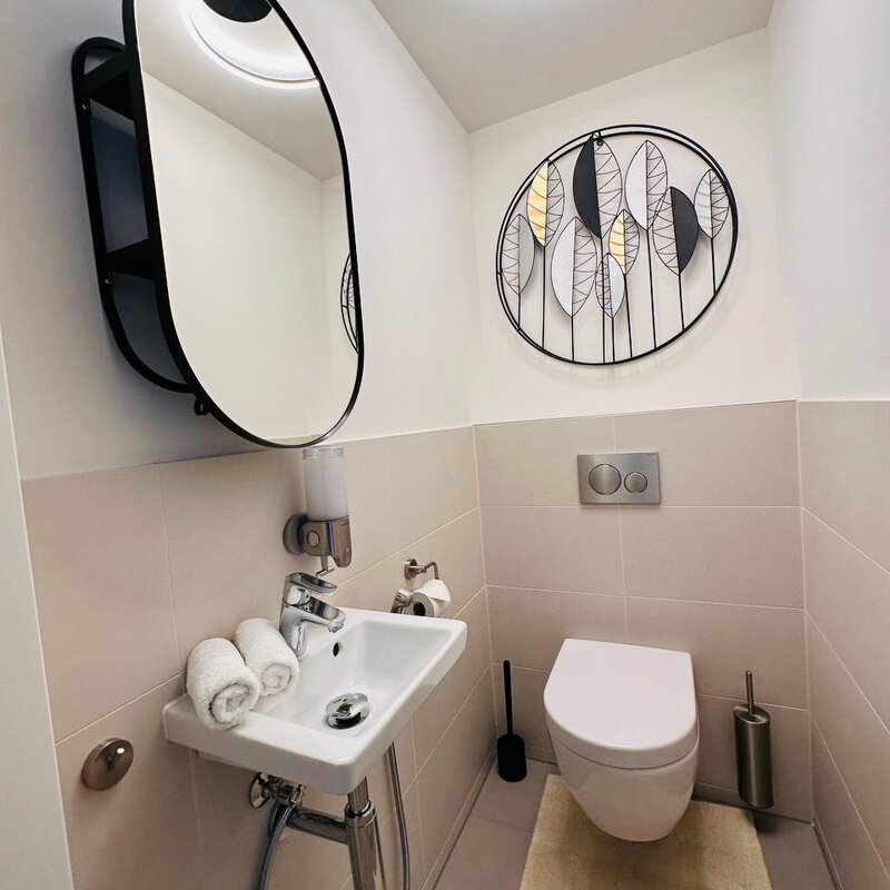 Toilette mit Handbrause