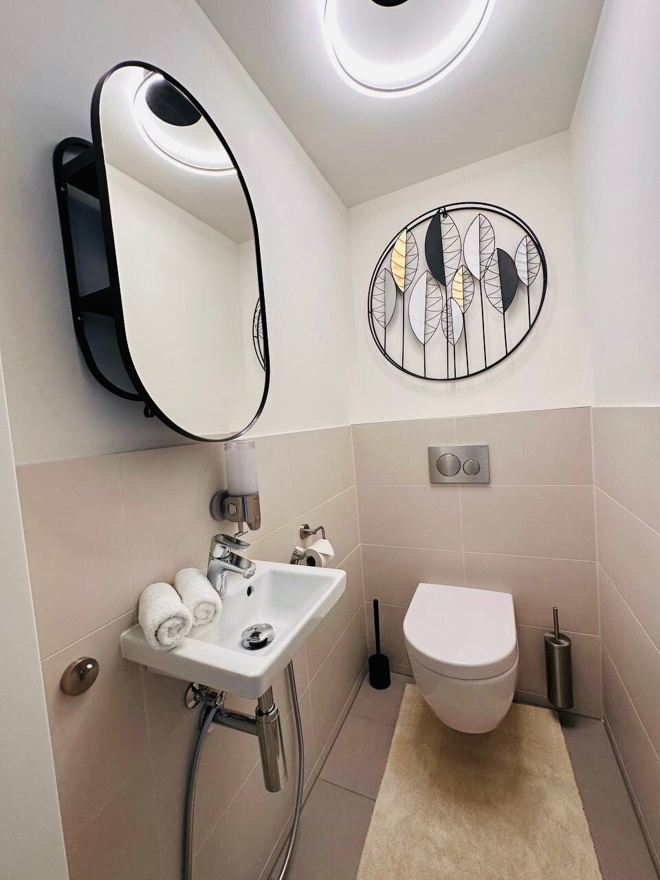 Toilette mit Handbrause