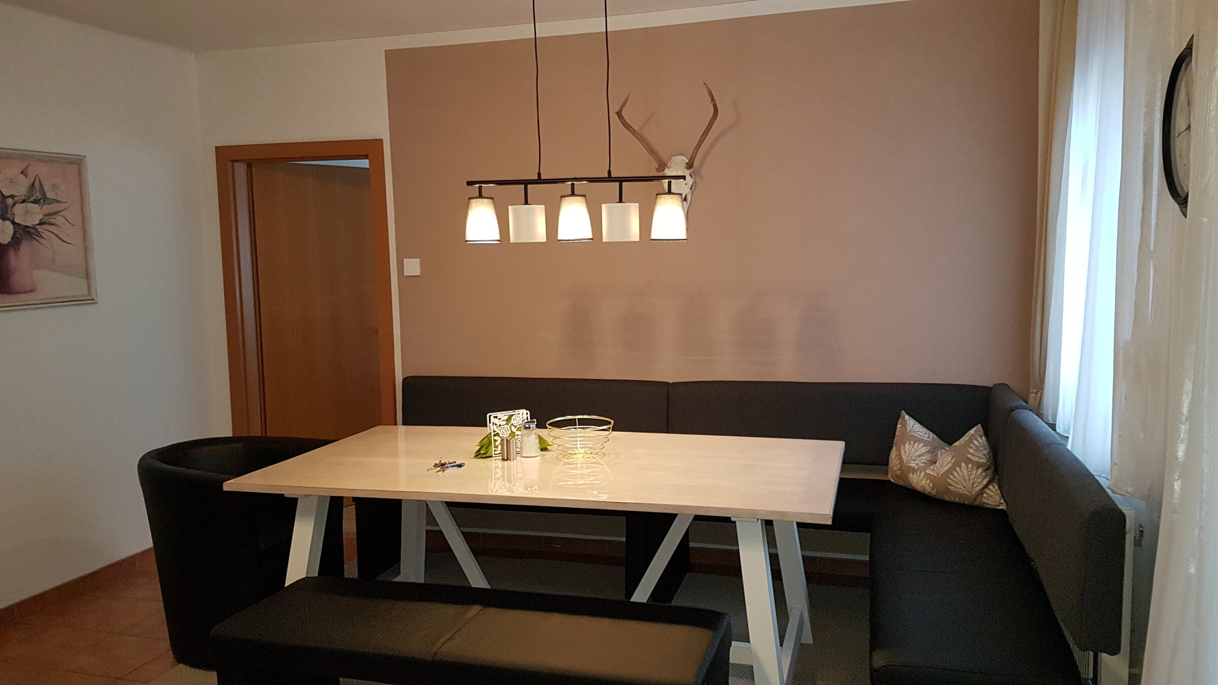 living and dining area